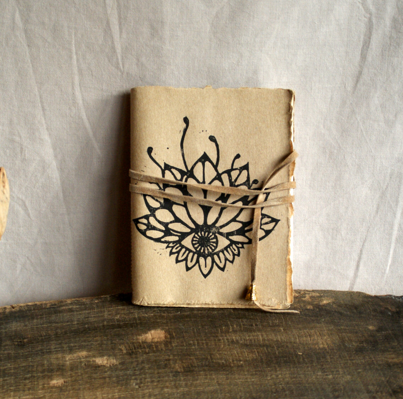 Carnet artisanal - Gravure Farfalla L'Aubépine Carnet artisanal - Gravure Farfalla L'Aubépine