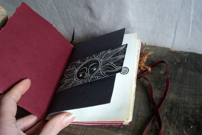 Carnet artisanal - Gravure Farfalla L'Aubépine Carnet artisanal - Gravure Farfalla L'Aubépine