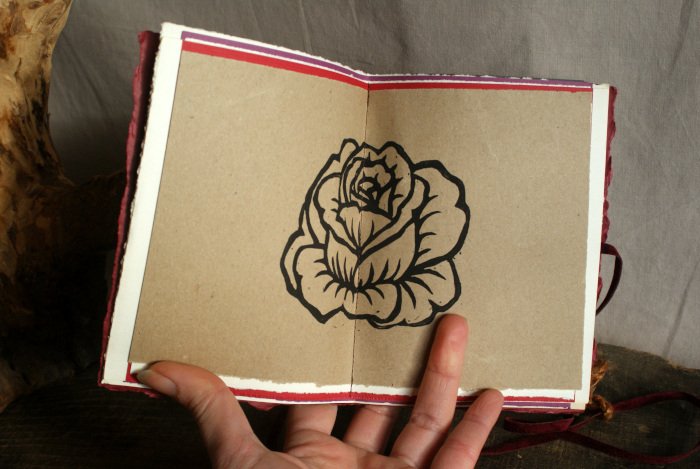 Carnet artisanal - Gravure Farfalla L'Aubépine Carnet artisanal - Gravure Farfalla L'Aubépine