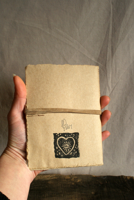 Carnet artisanal - Gravure Farfalla L'Aubépine Carnet artisanal - Gravure Farfalla L'Aubépine