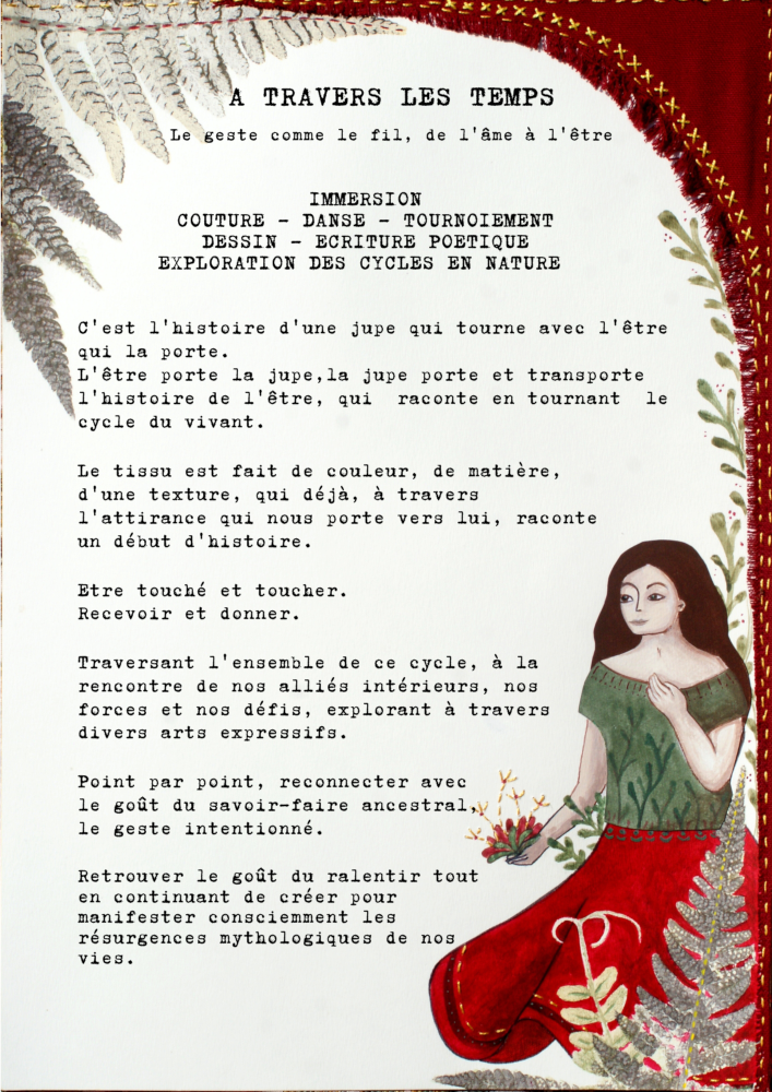A travers les temps - Cycle couture jupe danse tournoiement A travers les temps - Cycle couture jupe danse tournoiement