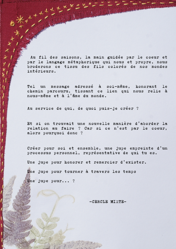 A travers les temps - Cycle couture jupe danse tournoiement A travers les temps - Cycle couture jupe danse tournoiement