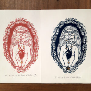 Al Naïr et les larmes d&rsquo;Etoiles – Linogravure