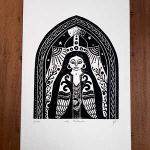 La Prêtresse – Linogravure