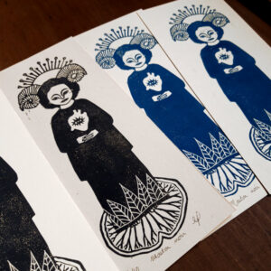 Mouton noir – Linogravure