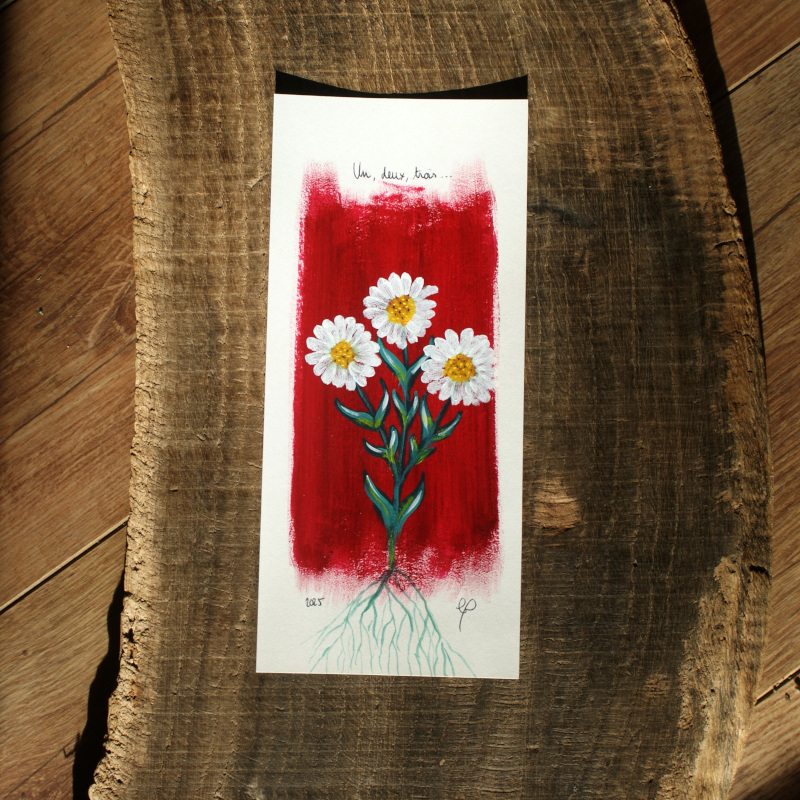 Un, deux, trois - Peinture originale Un, deux, trois - Peinture originale