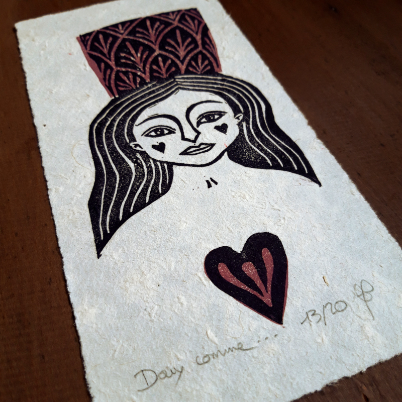 Doux comme - Linogravure Doux comme - Linogravure