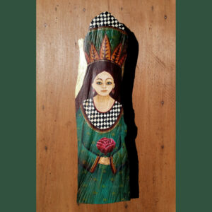 La magicienne – Peinture sur bois