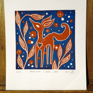 Mémoires d&rsquo;outre-rêve – Linogravure